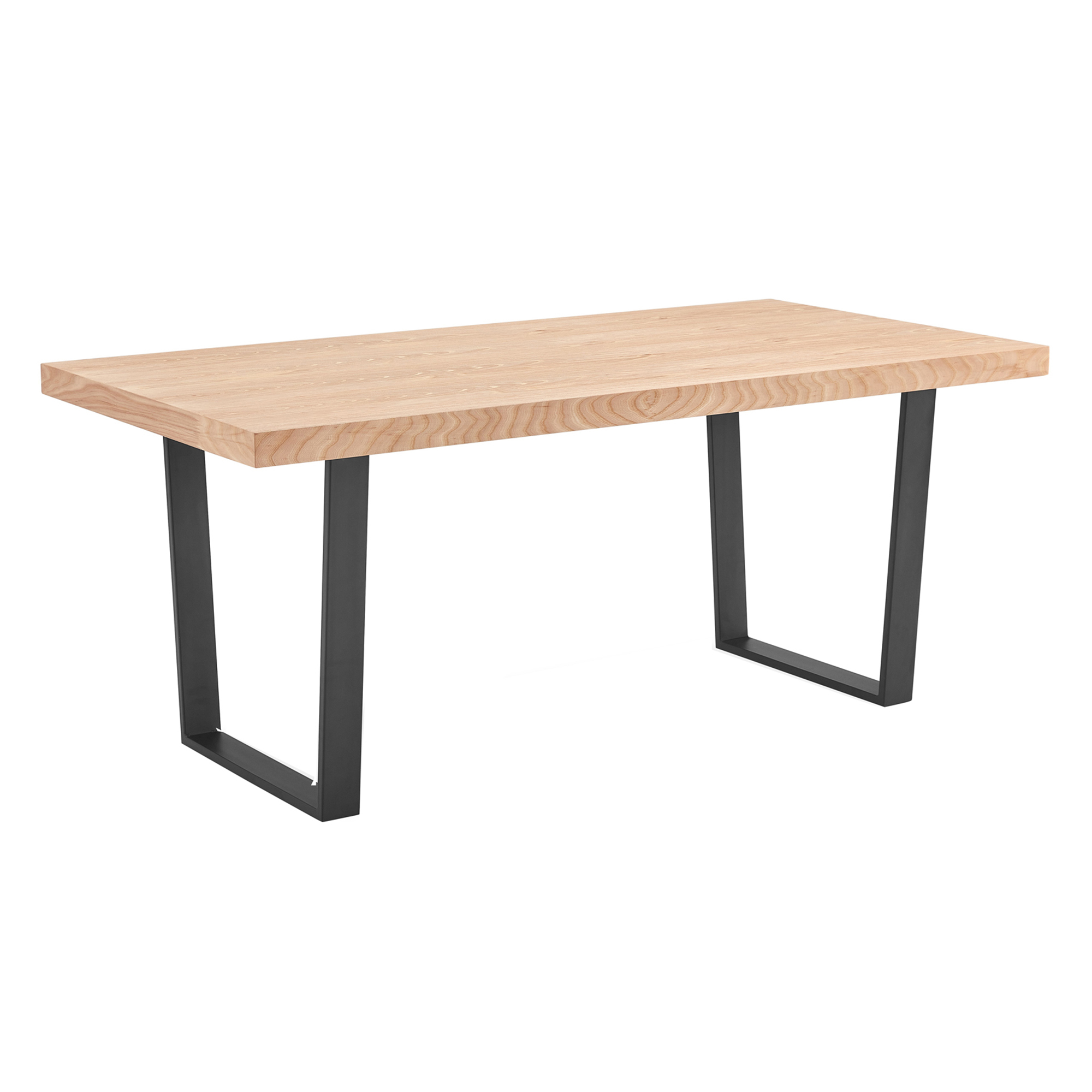 Modern Dining Table Set with Rectangular MDF Top and Metal Legs - Image 2