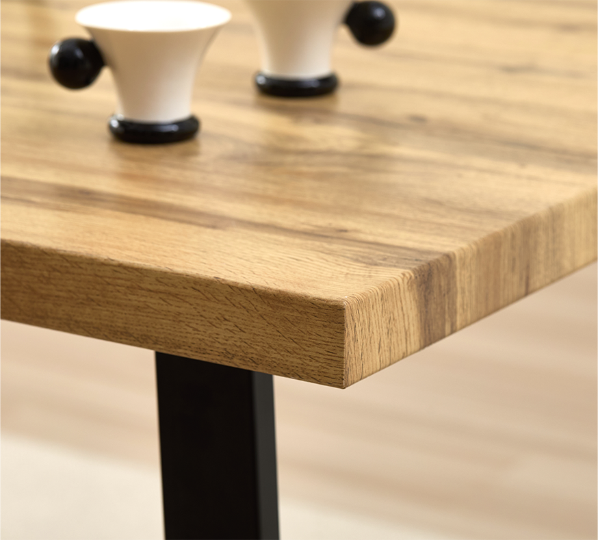 High Quality Metal Leg Modern MDF Dining Table for Home Use - Image 3