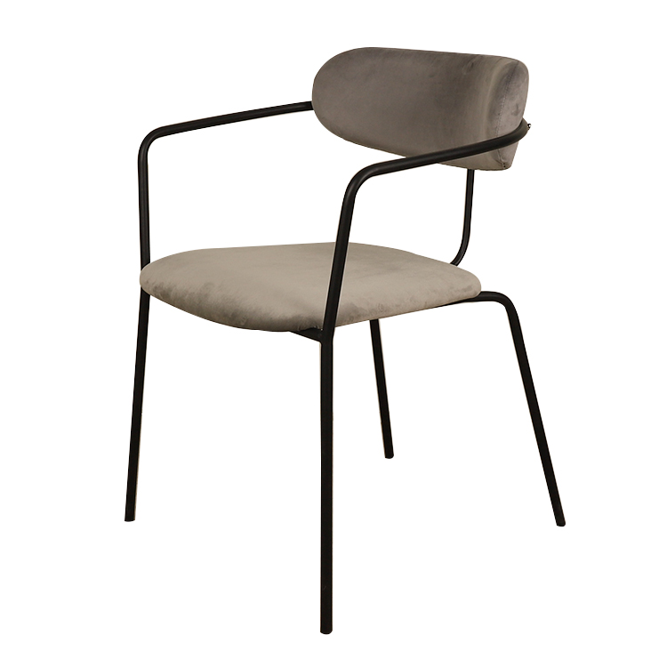 Luxury Dining Chairs with Metal Frame and Velvet Seat - Image 2